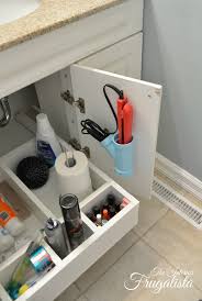 Double sink bathroom vanity cabinets are often mounted one above the other with space left for towels (and bottle traps) between. How To Build A Bathroom Vanity Sliding Shelf Interior Frugalista