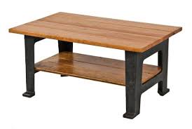 The table has the pad feet and cabriole legs associated with the queen anne style. Well Built American Industrial Low Lying Repurposed Solid Cherry Wood Coffee Table Supported By Reinforced Antique Cast Iron Arbor Press Bases