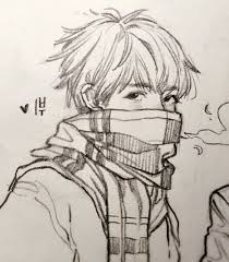 How To Draw Anime Eyes Boy Scarg Black And White Pencil Sketch Anime Sketch Anime Drawings Boy Anime Drawings