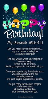 A Happy Birthday Poem Romantic Happy Birthday Daughter Boyfriend Birthday Quotes Romantic Birthday Wishes