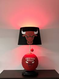 Chicago Bulls Lamp Nba Light Basketball Light Nba Basketball Lamp Kids Room Man Cave Night Light Sport Chicago Bulls Basketball Room Chicago Bulls Room