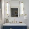 Mahogany construction brings durability and a quality feel to the 48 robertson console vanity. 1