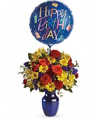 Fly Away Birthday Bouquet In Huntington Wv Spurlock S Flowers Greenhouses Inc