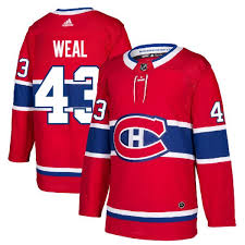 Un grand partisan des canadiens de montréal et de leur joueur vedette, maurice richard. Chandail Jordan Weal Montreal Canadiens Adidas Authentique Local