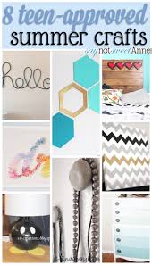 Diy ideas for teen crafts, cool dyi clothes, room decor ideas, handmade gifts and jewlery plus recipes, craft projects to sell for teenagers. 8 Summer Crafts For Teens Sweet Anne Designs