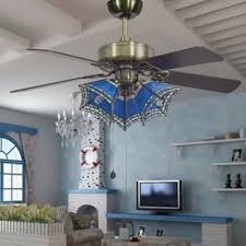 Get free shipping on all orders over $40, purchase your overhead craftsman fixtures by manufacturers, like minka aire, in. Nautical Style Craftsman Ceiling Fan Stained Glass 36 42 Inch 3 Lights Semi Flush Ceiling Lamp For Living Room Beautifulhalo Com