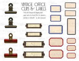 Vintage Office Clips Labels Clip Art Vintage Ephemera Etsy Vintage Office Clip Art Vintage Vintage Ephemera
