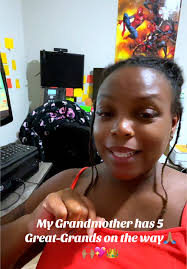 Black Grandma with Grandchildren Saying Her Kids Has Babies at The Same  Time