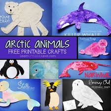Arctic Animal Crafts Round Up Arctic Animals Crafts Arctic Animals Free Printable Crafts
