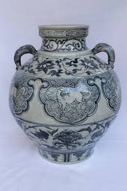 Beautiful Chinese Antique Porcelain Vase Early Ming Dynasty Fish Handles China Antique Porcelain Porcelain Vase Chinese Porcelain Vase