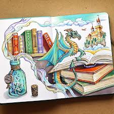 Travel Journal Countries Plus Fantasy Drawings Fantasy Drawings Travel Art Journal Marker Art