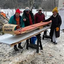 Meet the Flock! We are six fearless feathered friends, consisting of three  flamingos and three ducks who will be competing for the sixth year in the  34th U.S. National Toboggan Championships at @