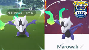 This pokémon is popular with rich people. Pokemon Go Fest Catching Shiny Alolan Marowak Youtube
