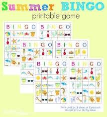 Animal Printable Bingo Cards For Kids Summer Bingo Printables Design Dazzle Bingo Printable Summer Bingo Summer Bingo Printable