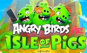 Juego 3d gratuito basado en disparar y demoler. Angry Birds Ar Isle Of Pigs Exclusively Available On Android Epingi
