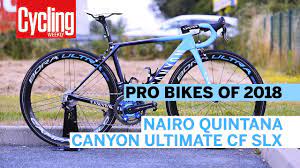 Nairo quintana has resumed training a little over a week after he was hit by a car while riding on home roads in colombia. Nairo Quintana S Canyon Ultimate Cf Slx Pro Bikes 2018 Cycling Weekly Youtube