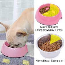 For a slower feeder bowl that doubles as a fun dog puzzle you can try an outward hound fun feeder. Super Design Antigulping Dog Bowl Slow Feeder Interactive Bloat Stop Pet Bowl For Fast Eaters 0 5 Cup Pink You Can Find Out Dog Feeding Dog Bowls Dog Feeder