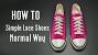 Bar Lacing Converse Side Holes