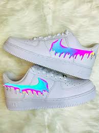 Rainbow Reflective Drip Air Force 1 By Cloutcvlture In 2020 Hype Shoes Air Force Shoes Sneakers Fashion
