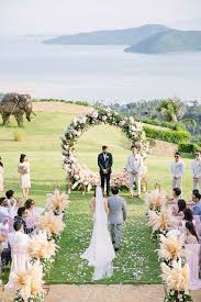 Bryan And Su Mae S Fun Filled Vacation Wedding Bash At Koh Samui Samui Wedding Outdoor Wedding Wedding Ceremony Setup