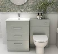 Floor standing WC unit in pistachio (excludes concealed cistern)