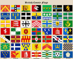 54 High Quality English County Flags Chart