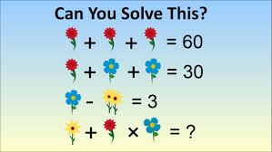 the flower math problem chinese kindergarten test question