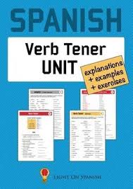 Spanish Verb Tener Unit Spanish Teaching Resources