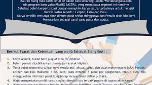 Maybe you would like to learn more about one of these? Cerpen Arsip Warta Bianglala