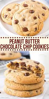 Peanut Butter Chocolate Chip Cookies Recipe In 2020 Chocolate Chip Cookies Peanut Butter Chocolate Chip Cookies Peanut Butter Chocolate Chip