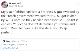 Had a cgpa of 2.36 in my 100l, which was influenced by a lot of factors such as protest, location and financial problems, i study computer engineering what are the probabilities of getting second class upper at least based on my course of study. Woman Who Graduated With A 3rd Class And Progressed Regardless Replies Twitter User Who Slammed People With 2 2 Cgpa Advocate News