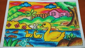 Menggambar pemandangan, mewarnai, menggambar pemandangan mudah, mewarnai gradasi, mewarnai dengan crayon cara menggambar mewarnai pemandangan air terjun dan gunung, drawing waterfall and mountain scenery, cara. Cara Mewarnai Gambar Supaya Bagus Pakai 8 Jenis Crayon Ini
