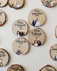 Hand Painted Wood Round Ornament Custom Magnet Family Etsy In 2020 Round Ornaments Painting On Wood Hand Painted Wood