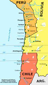Esta guerra se desarrolló en aguas del océano pacífico, en el desierto de atacama y en los valles y serranías del perú. Datei Guerra Del Pacifico 01 A Svg Wikipedia