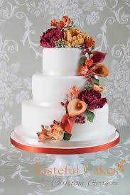 Cake Decorating Course Cascading Sugar Flower Wedding Cake Wedding Cake Fresh Flowers Sugar Flower Wedding Cake Wedding Cakes With Flowers