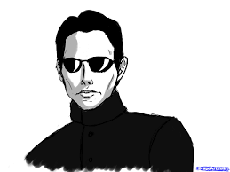 How To Draw Neo The Matrix Step By Step Stars People Free Online Drawing Tutorial Added By G Man777 July 7 2011 Online Drawing Drawings Guided Drawing
