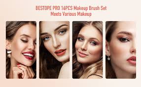 BESTOPE Makeup Brushes 16 PCs Makeup Brush Set Premium Synthetic Foundation  Brush Blending Face Powder Blush Concealers Eye Shadows Make Up Brushes Kit  (Rose Gold) : Amazon.ca: Beauty & Personal Care