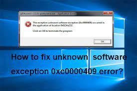 How to Fix the Exception Code 0xc0000409 Error Windows 10