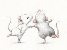 Dancing Mouses Mouse Illustration Mouse Drawing Cute Drawings