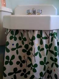 bathroom sink skirt