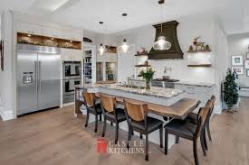 This kitchen island is topped with an oxidized, steel countertop. Kitchen Islands Toronto Castle Kitchens Canada