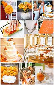 Orange And Silver Wedding Color Inspiration Silver Wedding Colours White Wedding Decorations Wedding Color Inspiration