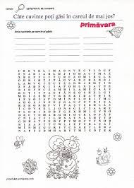 Un joc simplu, de inlocuire a cifrelor cu literele corespunzatoare fiecareia. Fisa Gaseste Cuvinte Proedukat