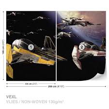 Jedi starfighters are the main commanding fighters among flight squadron for the republic. Star Wars Anakin Jedi Starfighter Wall Paper Mural Buy At Abposters Com