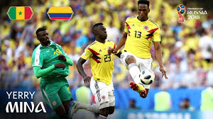Who is yerry mina's wife geraldine? Yerry Mina Goal Senegal Colombia Fifa Com