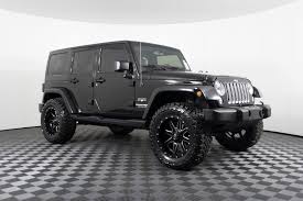 Black 4 Door Jeep Wrangler Sahara Used Lifted 2018 Jeep Wrangler Unlimited Sahara 4x4 With 13 453 Miles At Northwest Motorspor Jeep Wrangler Unlimited Jeep Wrangler 2018 Jeep Wrangler Unlimited