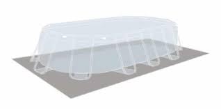 Piscine Tubulaire Ovale Intex Prism Frame 6m10 3m05 1m22 26798np
