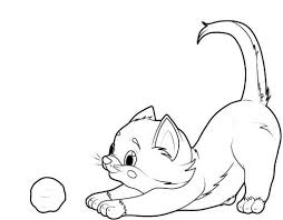 Baby Katze Ausmalbild Ausmalbilder Katzen Ausmalbilder Tiere Malvorlage Katze