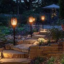 Dancing Flame Solar Torch 50 Off Outdoor Solar Lights Backyard Lighting Outdoor Solar