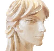 2010 Modern Cast Stone Female Bust of Julie Burrows by David Adickes